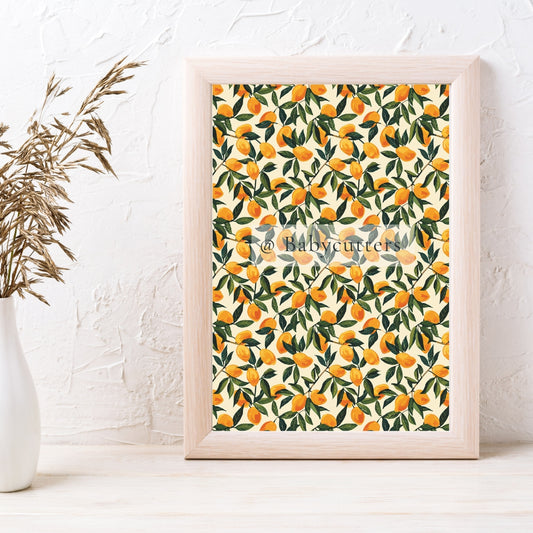 Orange Pattern 1 - Image Transfer Paper