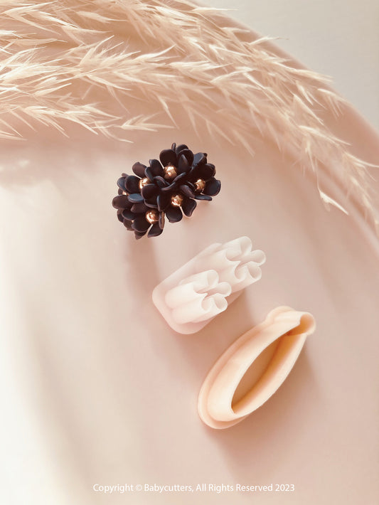 Flower Hoops Huggie Earring Cutter Set - Polymer Clay Jewellery Cutter