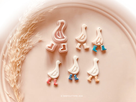 Little Cute Duck / Chick in Boots Shape Polymer Clay Cutter - Polymer Clay Tools