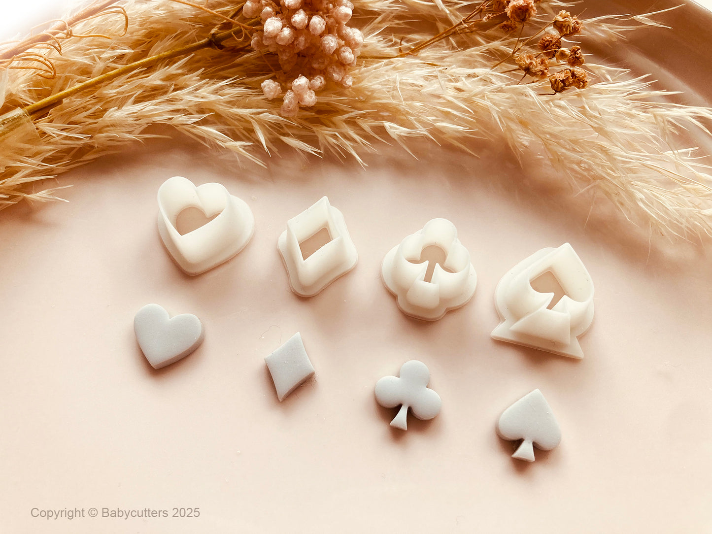 Club Spade Diamond Heart Card Shape Cutter - Polymer Clay Tools