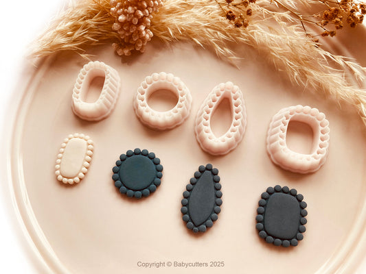 All Sorted Circle Pattern Boho Cutter Shape  - Polymer Clay Cutter Tools