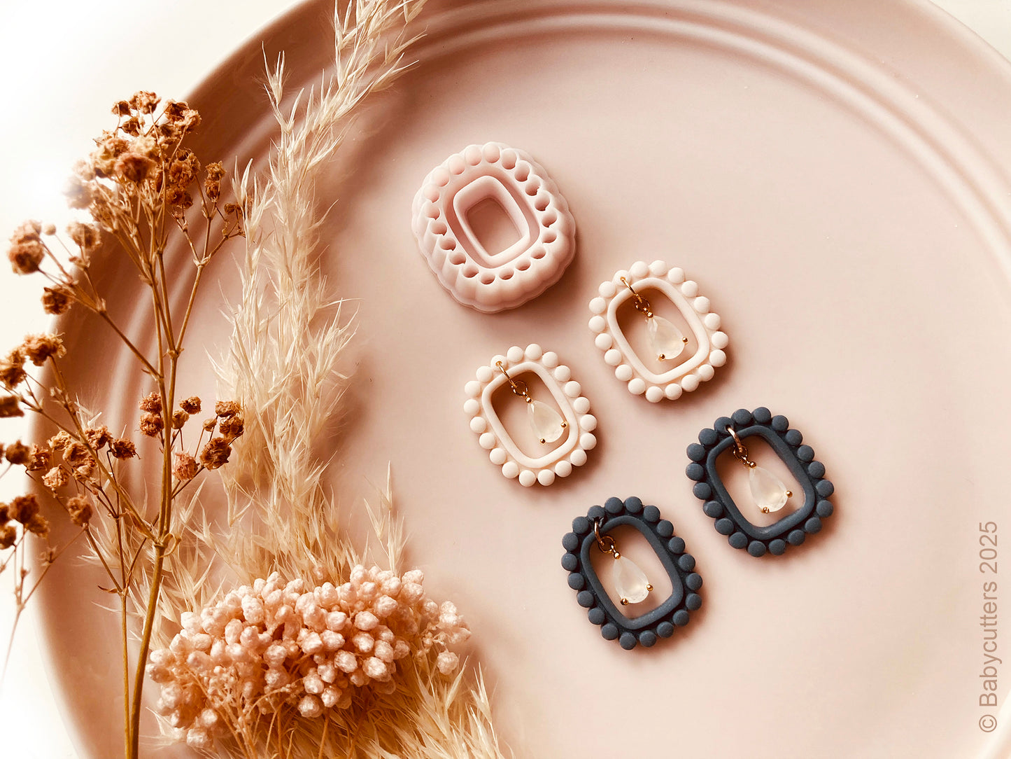 Round Rectangle Square Circle Pattern Boho Cutter Shape