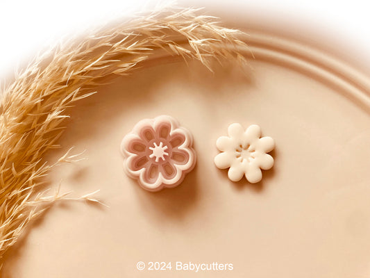 Abstract Cute Flower Shape Polymer Clay Jewellery Cutter