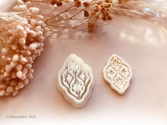 Ornament Pattern with Decorative Stamp Shape - Polymer Clay Cutter Tools