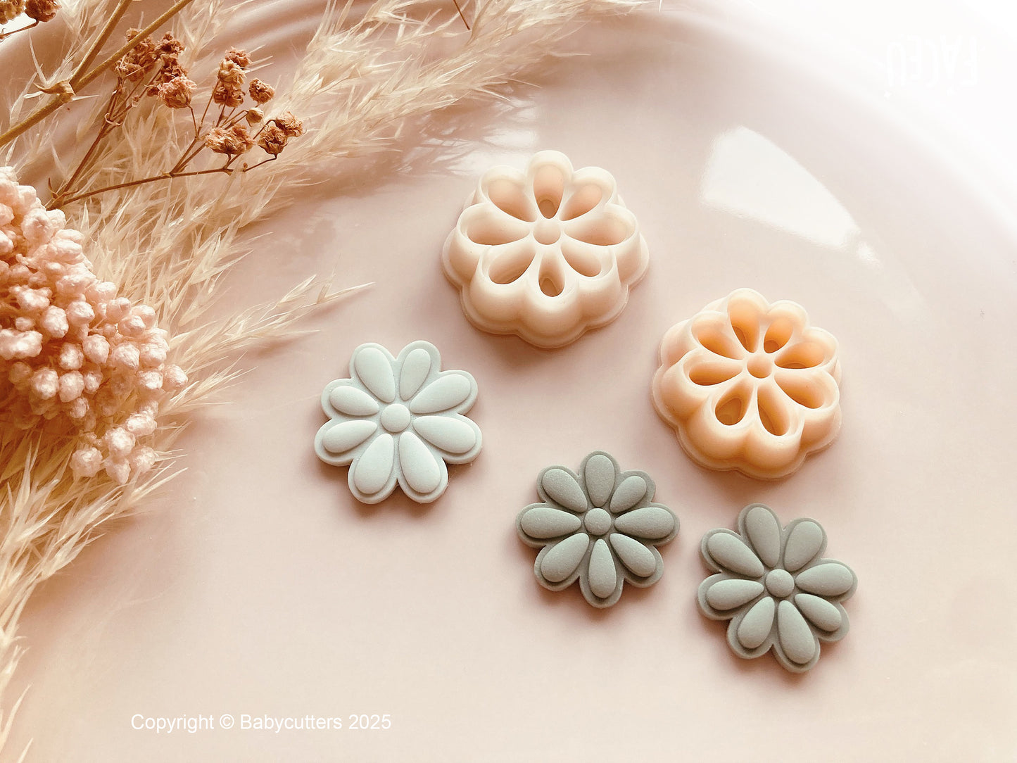 Cute Abstract Flower Pattern Summer Cutter - Polymer Clay Cutter Tools