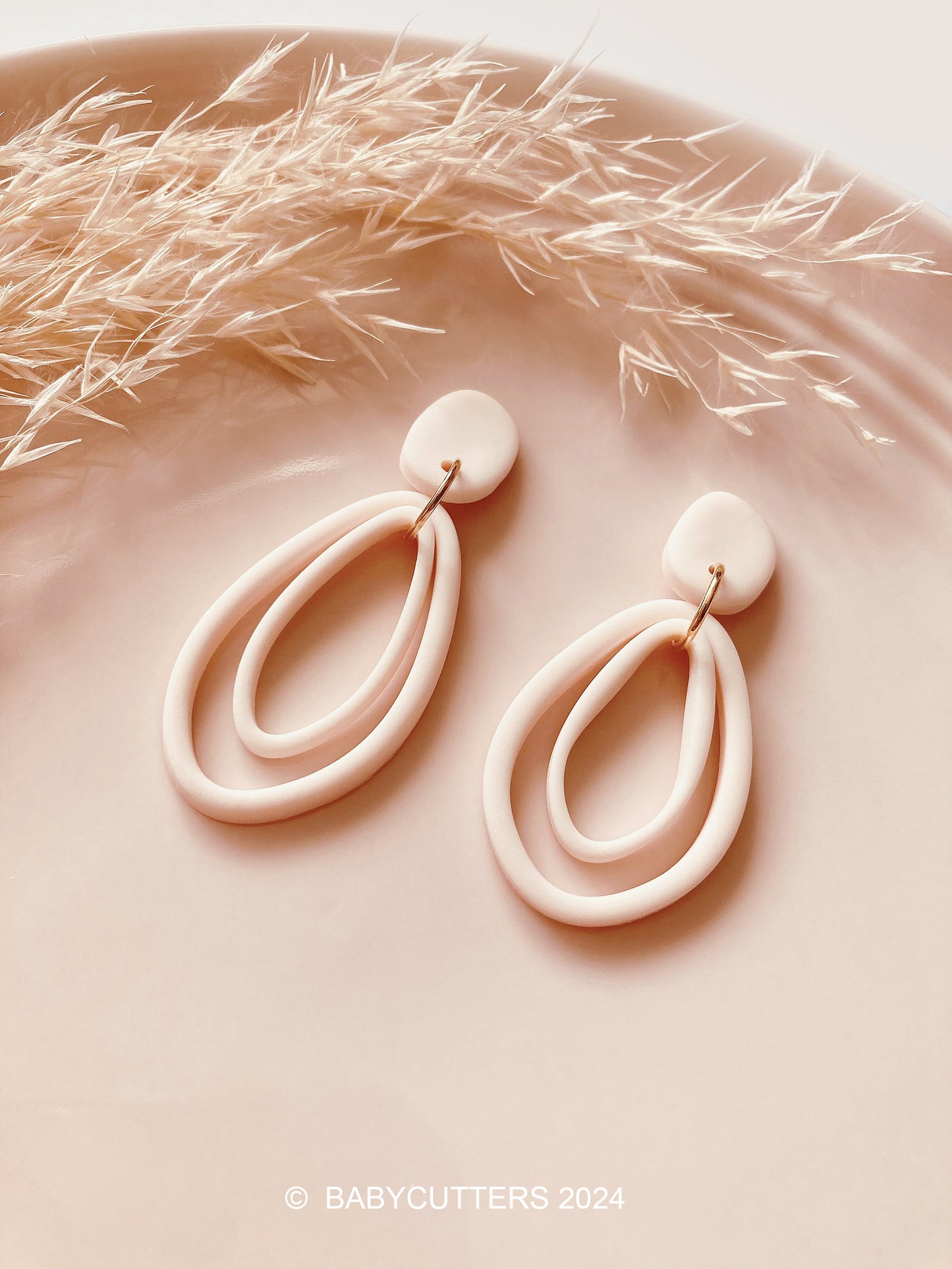 Abstract Dangle Cutter Shape - 3 Cutter Set - Polymer Clay Cutter Tools - Long or Short Version