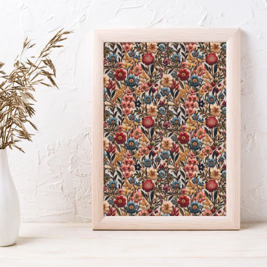 Autumn Embroidery Floral v5 -  Image Transfer Paper