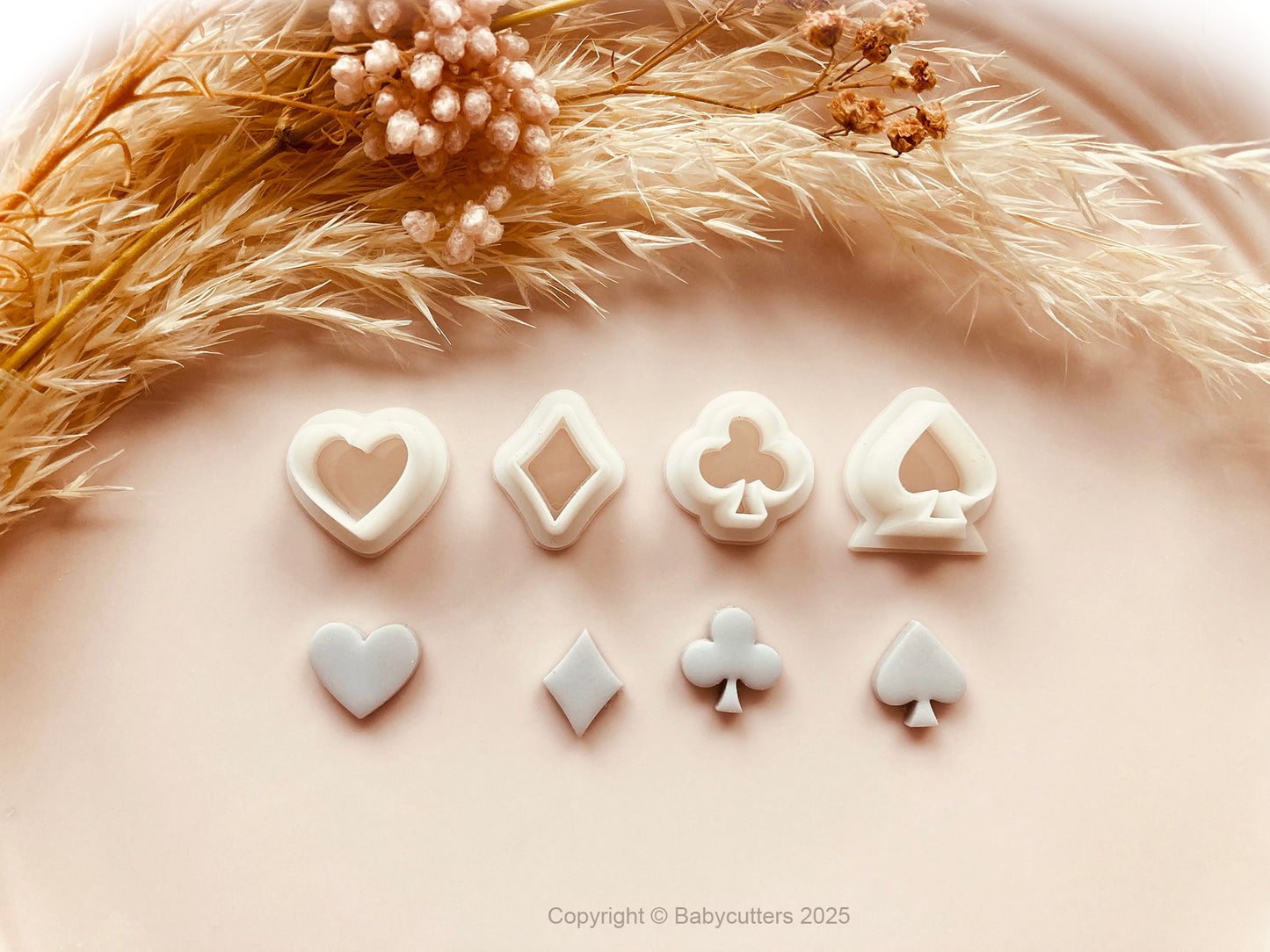 Club Spade Diamond Heart Card Shape Cutter - Polymer Clay Tools