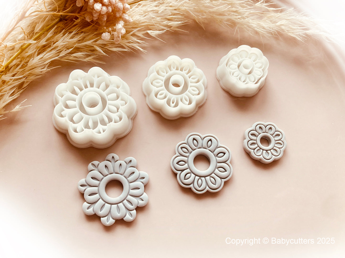 Boho Style Flower Pattern Summer Cutter - Polymer Clay Cutter Tools