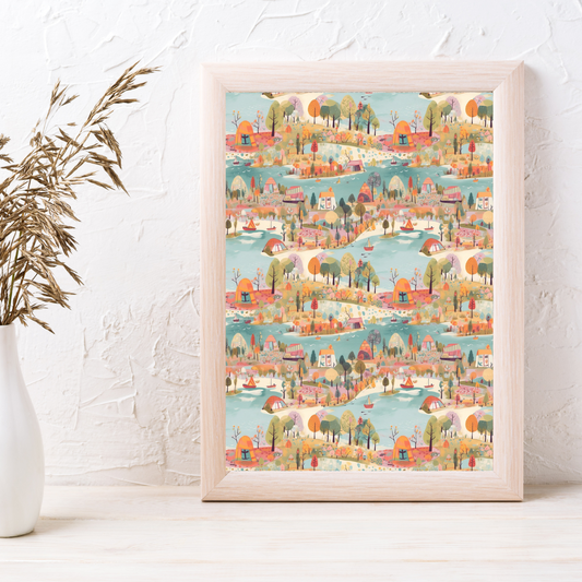 Lovely Lake Camp - Image Transfer Paper