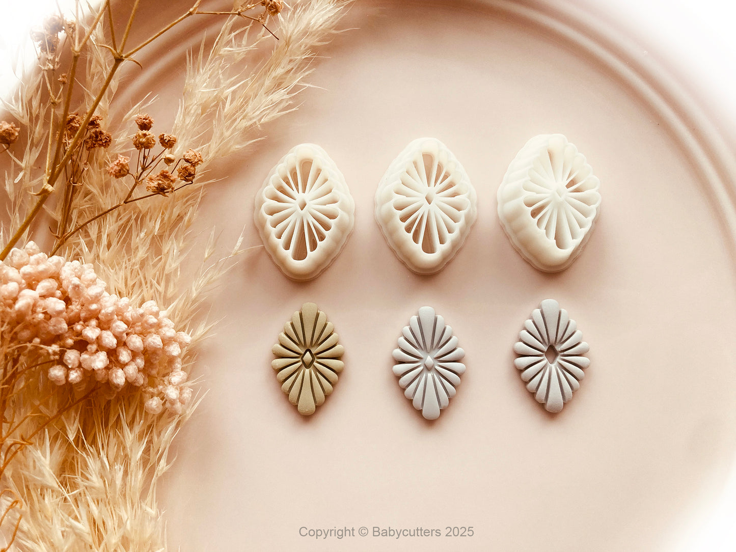 Diamond Boho Pattern Style Cutter Shape - Polymer Clay Cutter Tools