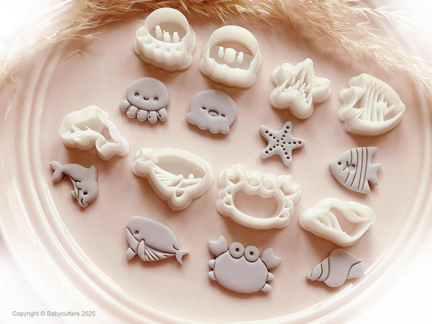 Sealife Sea Animal Shape Polymer Clay Cutter Octopus Crab Fish Dolphin Whale Shell Starfish - Polymer Clay Tools