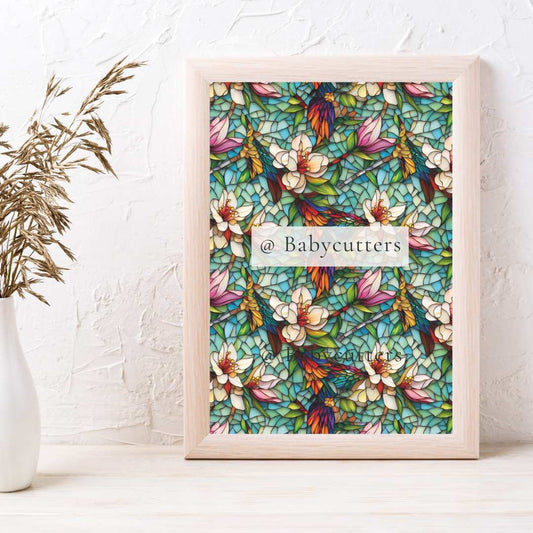 Hummingbird Pattern 2 - Image Transfer Paper