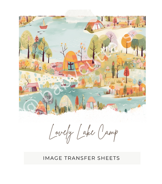 Lovely Lake Camp - Image Transfer Paper