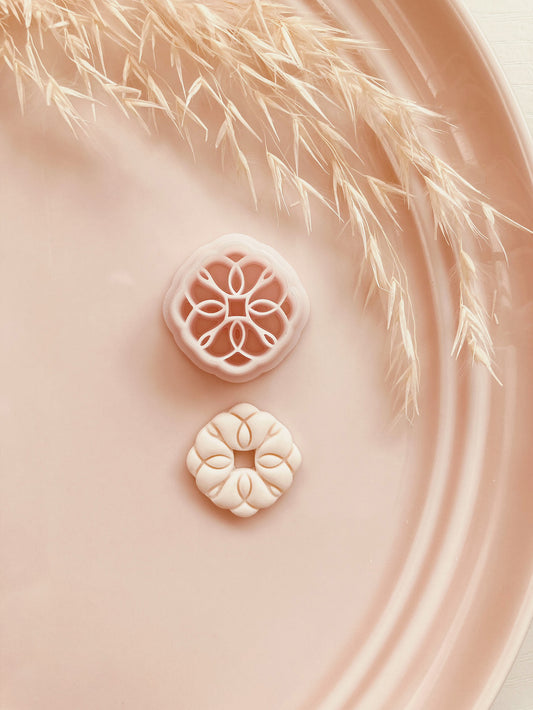 Elegant Art Deco Stud Cutter - Polymer Clay Cutter Tools