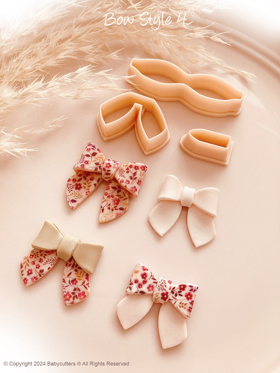 Bow & Ribbon Cutter - Choose Bow Style - Bow Dangle Polymer Clay Jewellery Cutter
