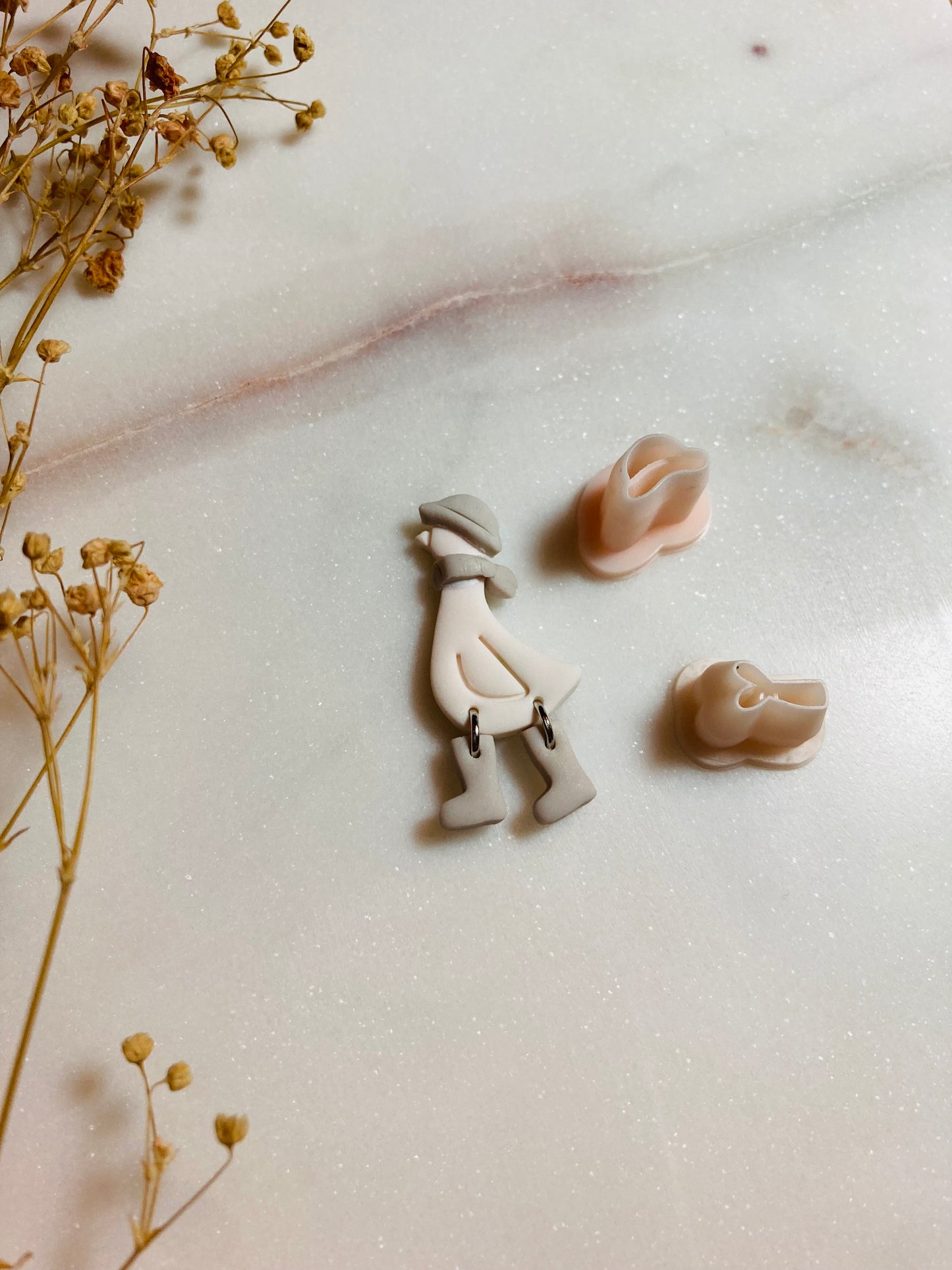 Little Cute Duck / Chick in Boots Shape Polymer Clay Cutter - Polymer Clay Tools