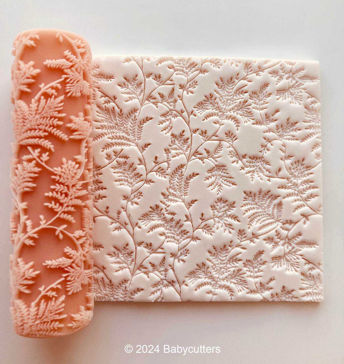 Fern Leaf Pattern Roller - Texture Roller 70mm Long