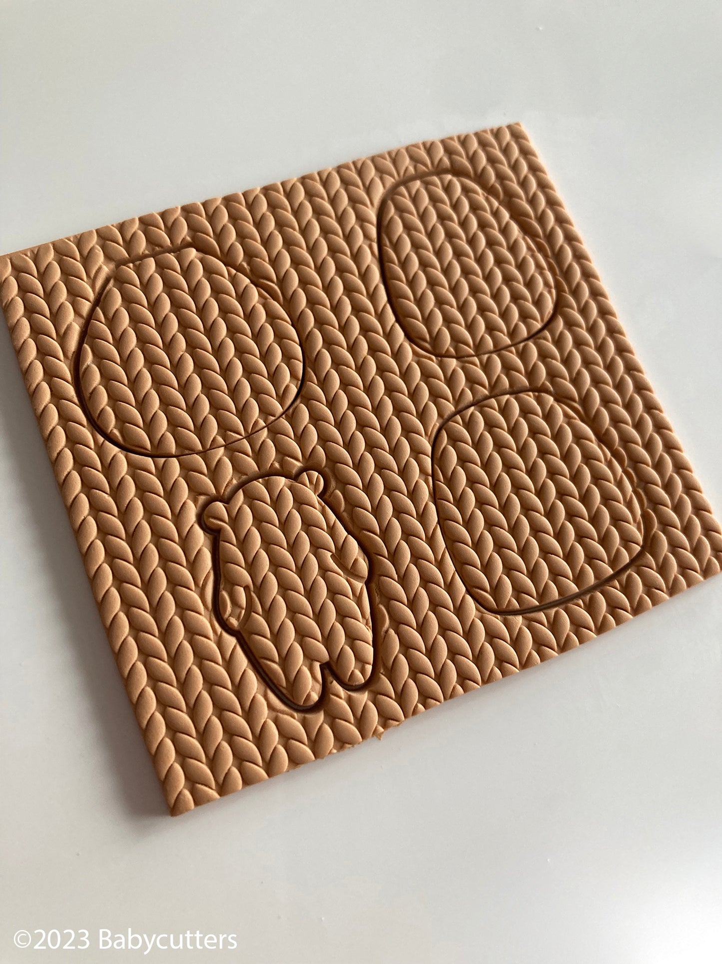Small Knitted Fabric v2 - Texture Polymer Clay Roller