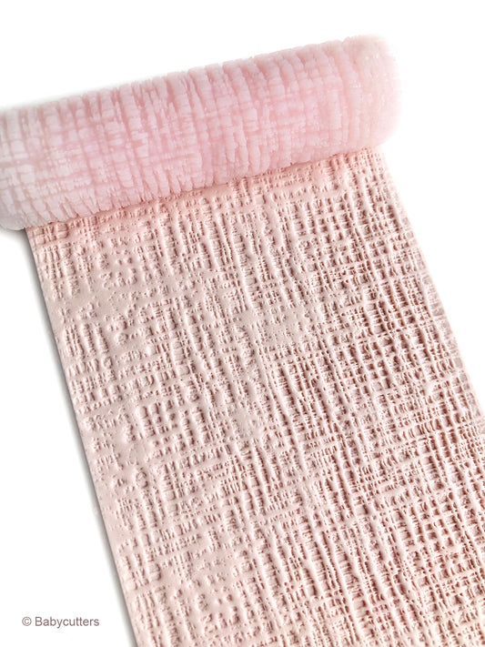 Rugged Linen Texture v2 - Texture Roller Polymer Clay Stamps