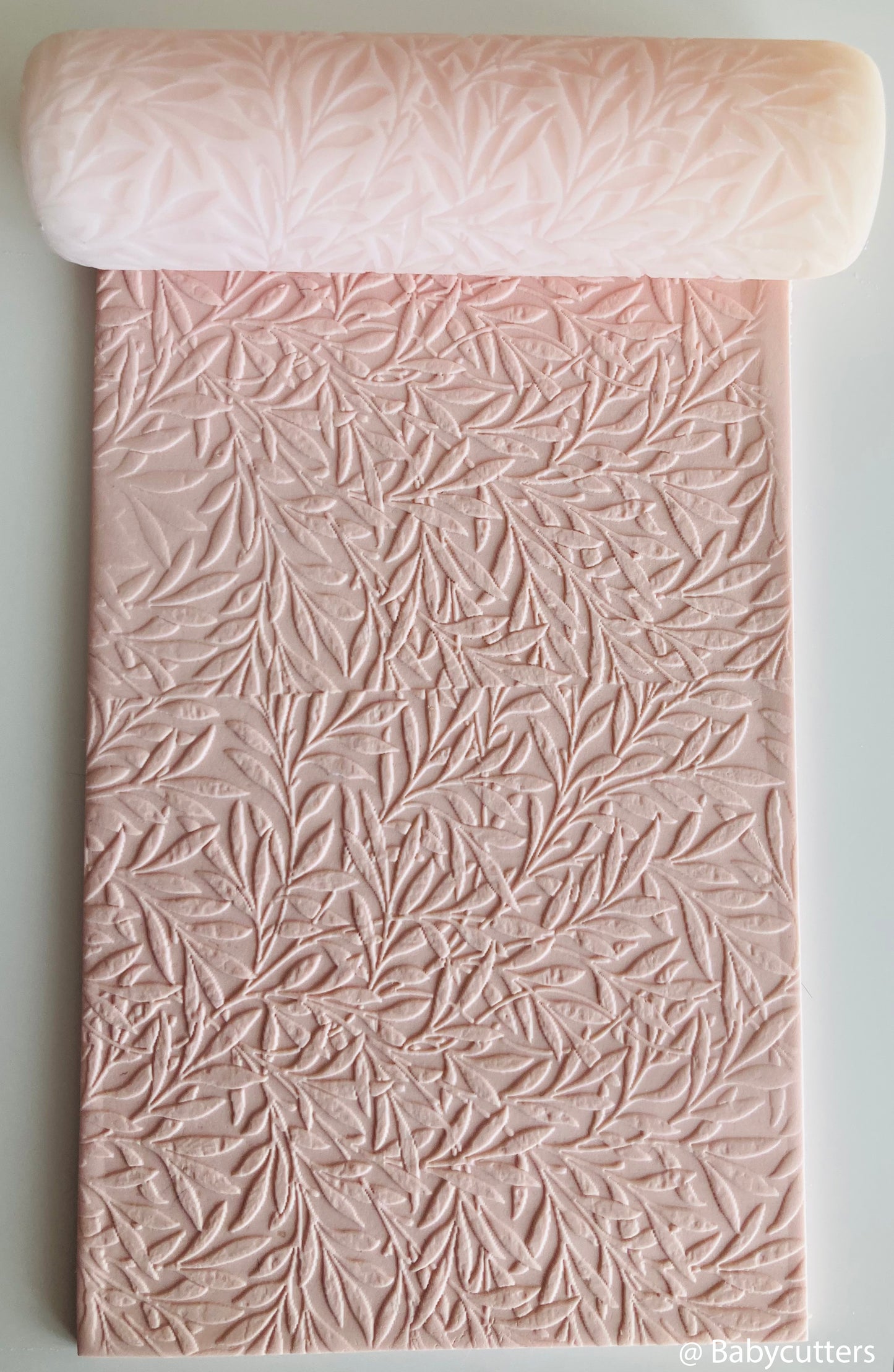 Flourished Vine Leaf - Texture Roller Polymer Clay Stamps