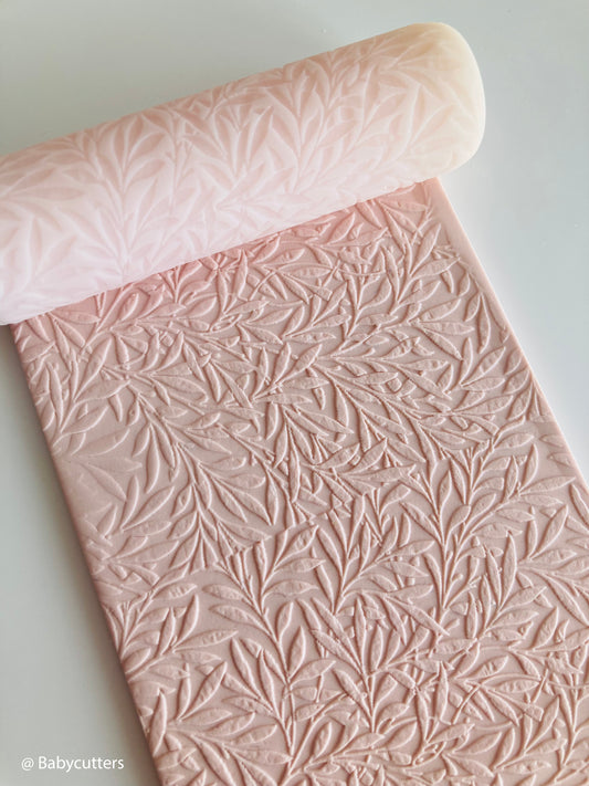 Flourished Vine Leaf - Texture Roller Polymer Clay Stamps