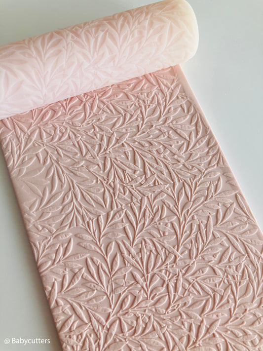 Flourished Vine Leaf - Texture Roller Polymer Clay Stamps