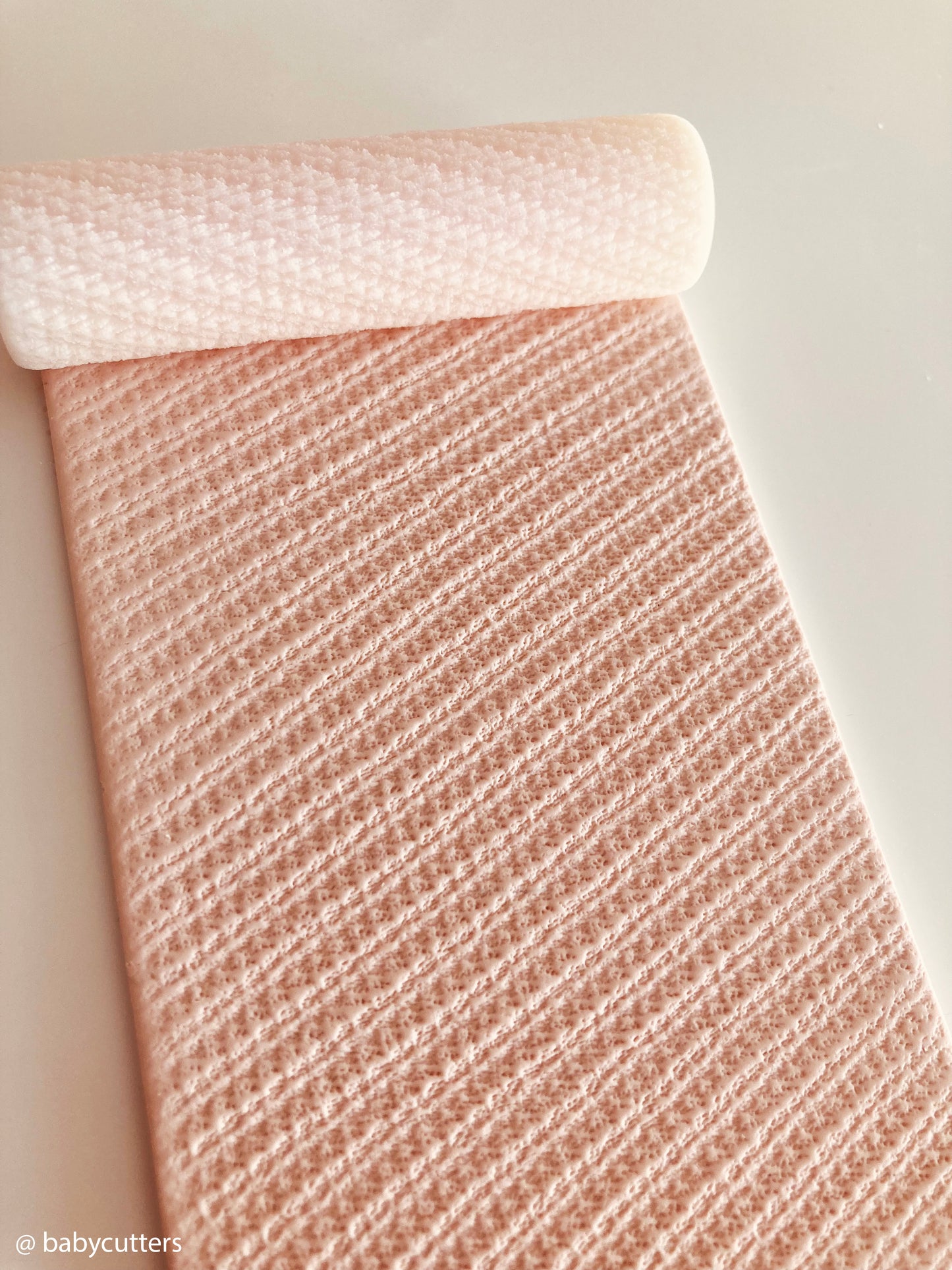 Diagonal Knitted Linen Pattern Roller - Embossed Texture Roller Polymer Clay Stamps