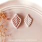 Full Leaf Dangle Embossed Autumn Leaf Shape  - Polymer Clay Cutter - Polymer Clay Tools