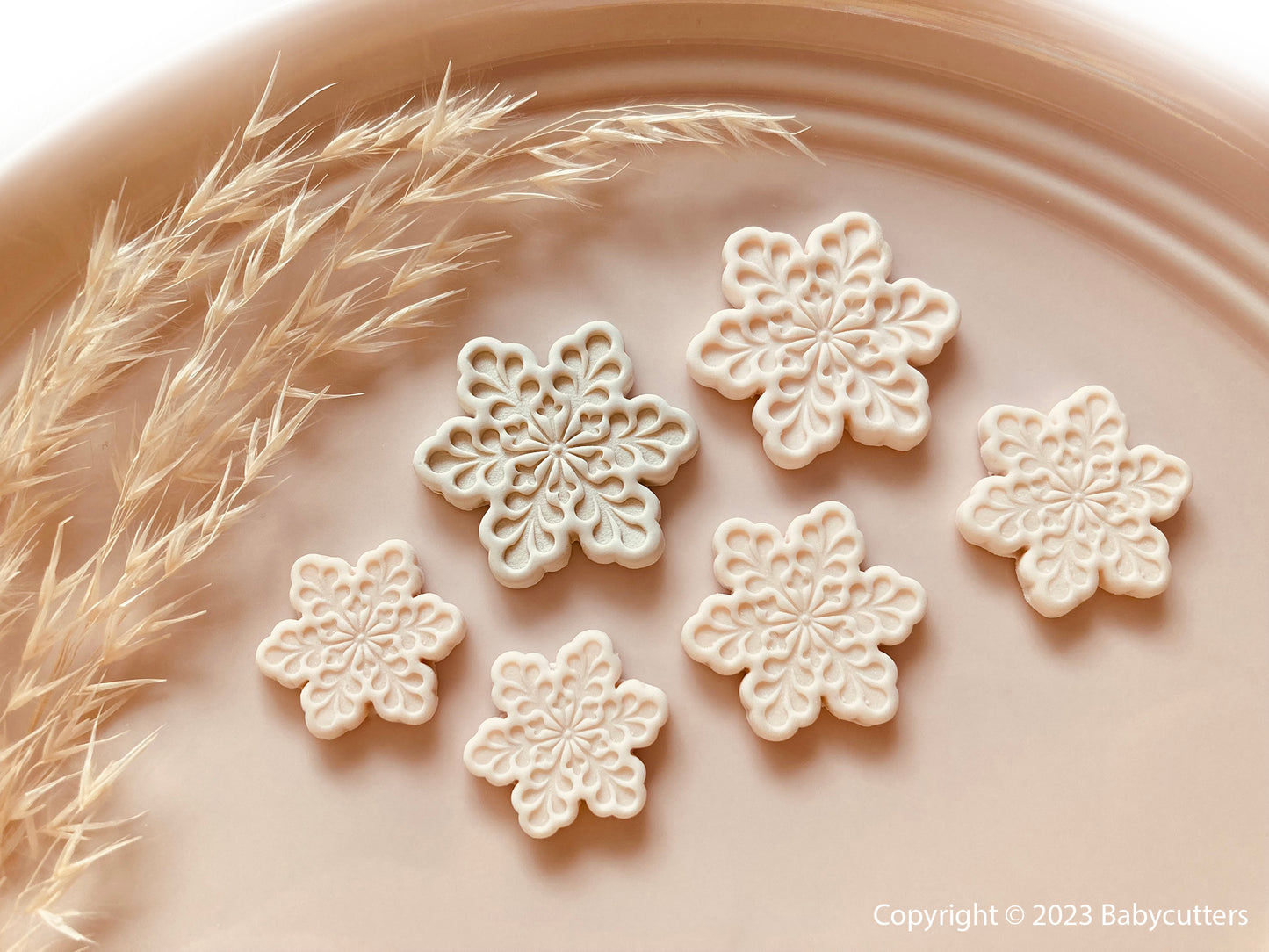 Snowflake Cutter v4 - Polymer Clay Cutter Tools