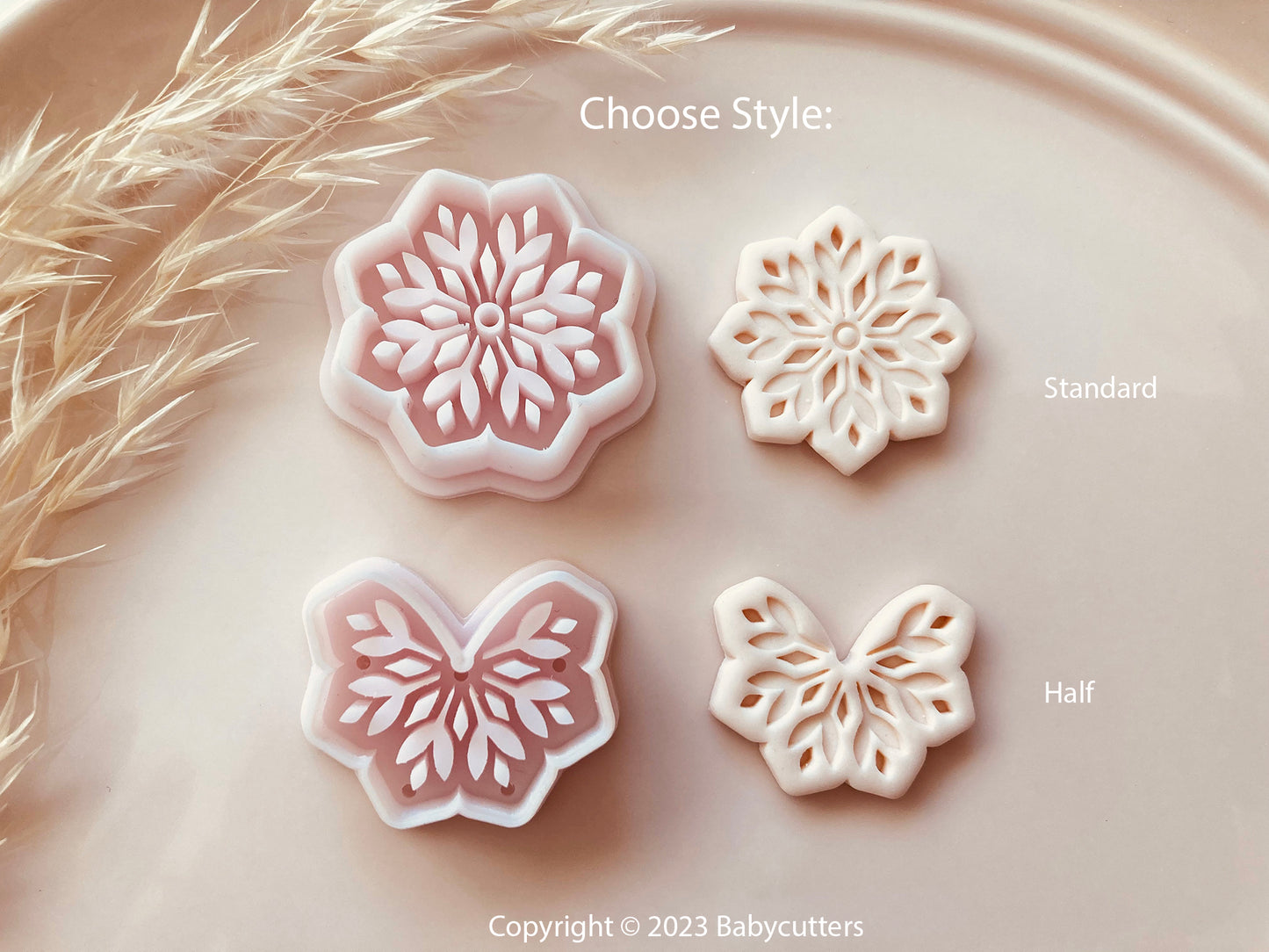 Snowflake Cutter v5 - Polymer Clay Cutter Tools