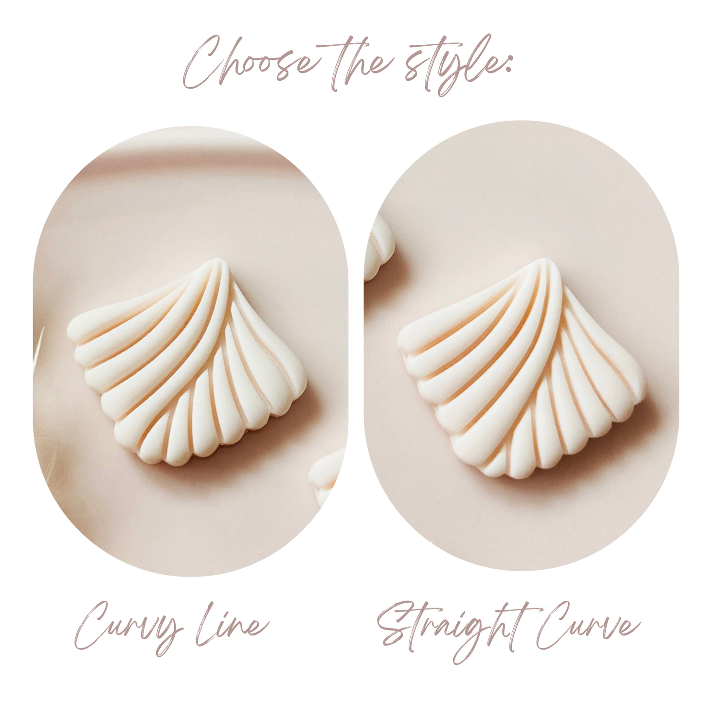Art Deco Scallop Shell Fan Shape Polymer Clay Jewellery Cutter