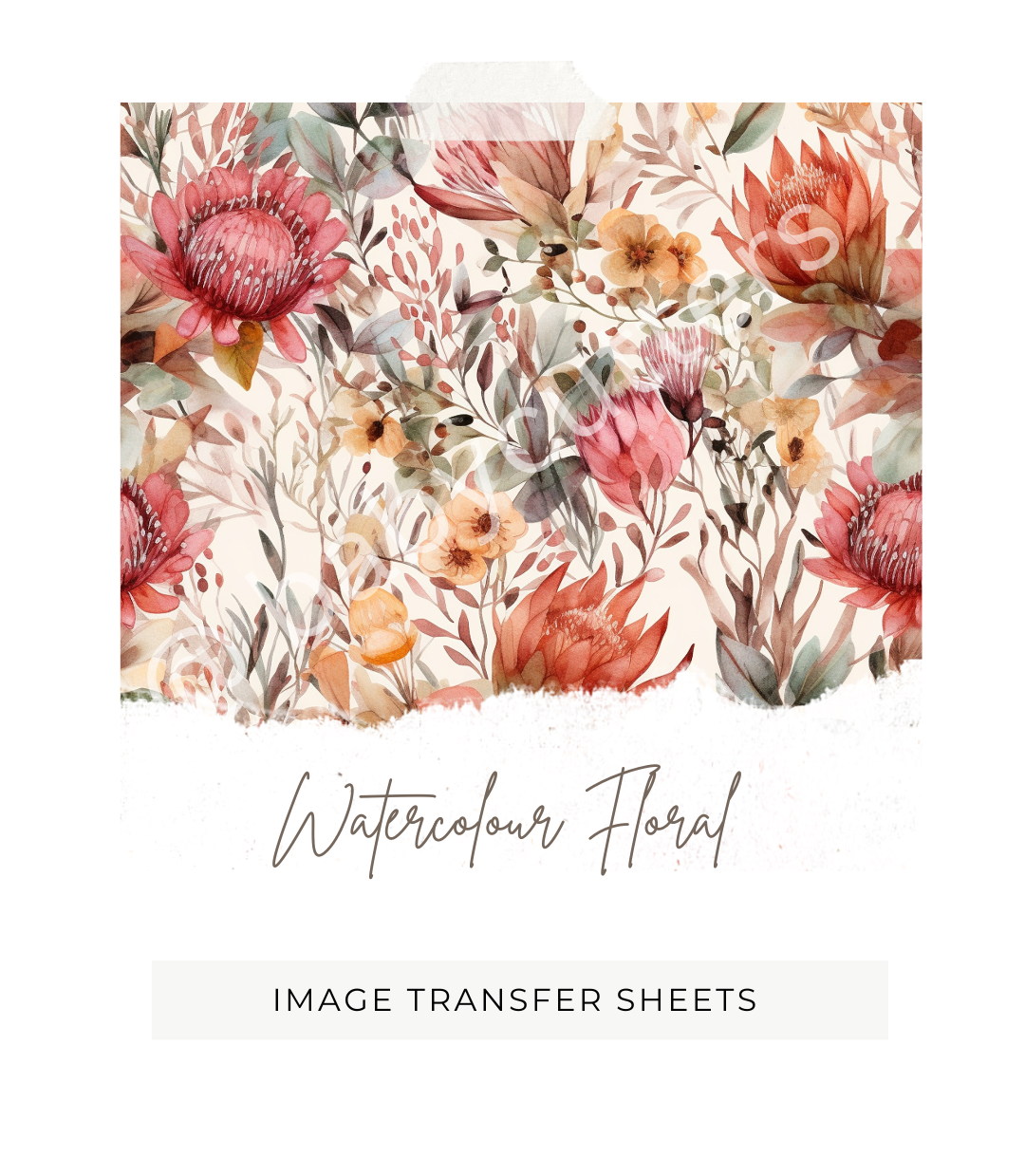Watercolour Floral - Image Transfer Paper