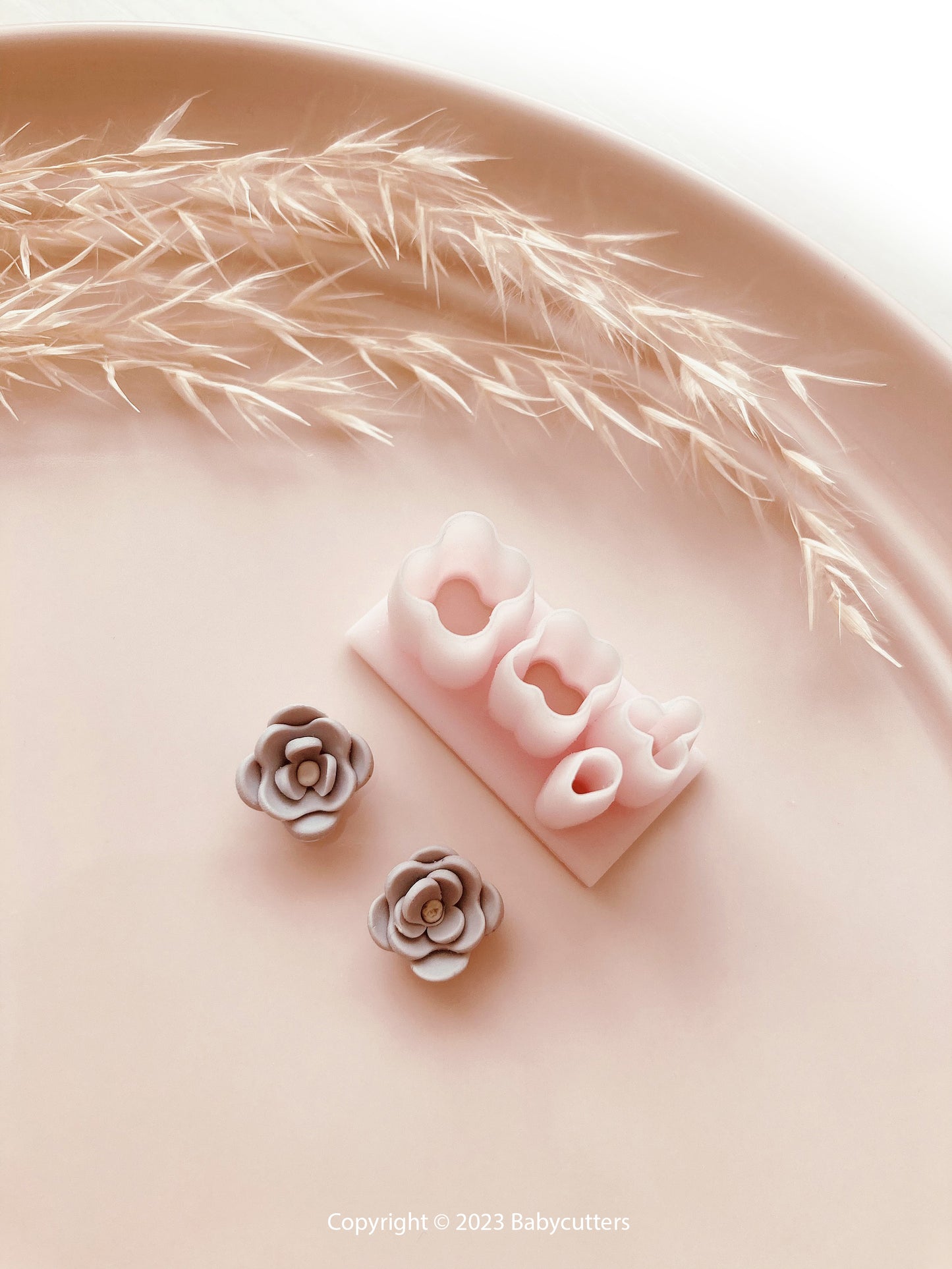 Rose Flower Micro Cluster Cutter Polymer Clay Cutter Set - Polymer Clay Tools