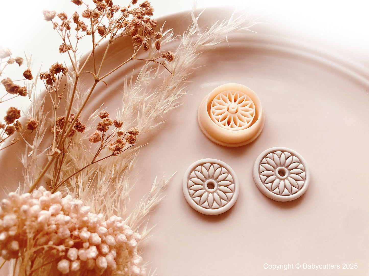 Circle Boho Pattern Cutter Shape - Polymer Clay Cutter Tools