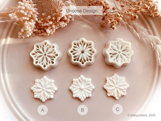 Snowflake Flower Pattern Summer Cutter - Polymer Clay Cutter Tools