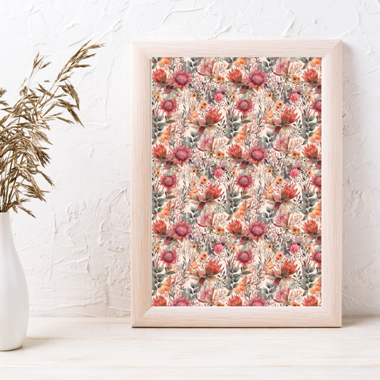 Watercolour Floral -  Image Transfer Paper