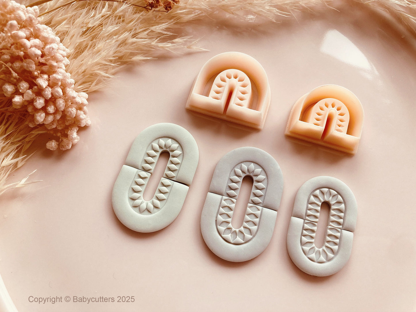 Round Arch Boho Pattern Cutter Shape Choose Design V2 - Polymer Clay Cutter Tools