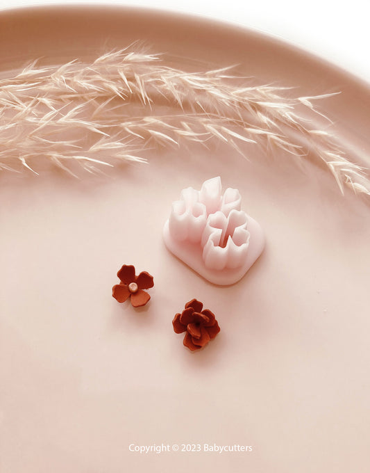 Flower Petal v1 Micro Cluster Cutter Polymer Clay Cutter Set - Polymer Clay Tools