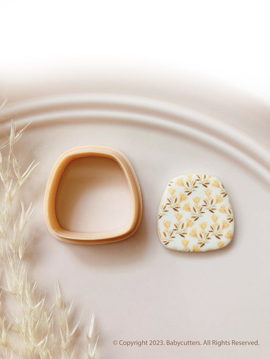 Short Rounded Trapezoid Shape Polymer Clay Jewellery Cutter