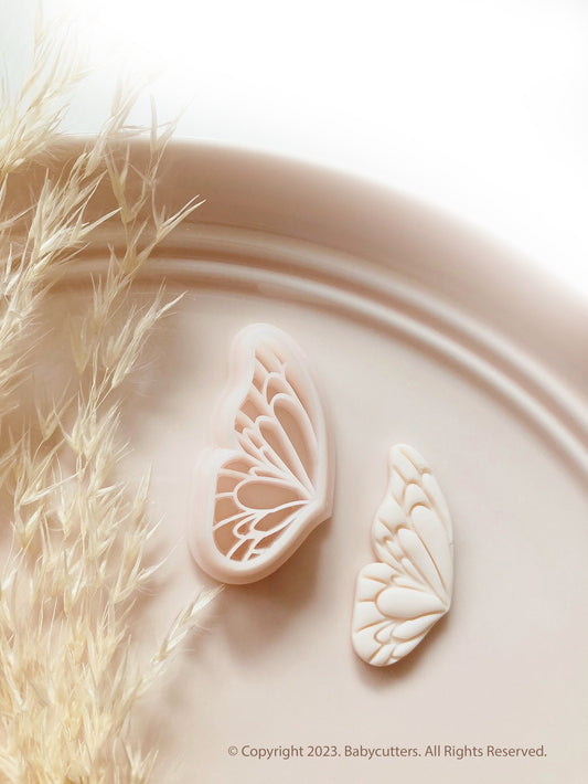 Half Butterfly Wing Animal Insect Bug Shape Polymer Clay Cutter