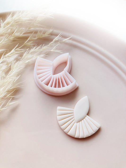 Oval Art Deco Style Fan Shape Cutter 30mm by Height