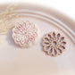 30mm - 12 Petal Flower Shape with Diamond Hole Polymer Clay Jewellery Cutter