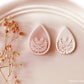 Winter Autumn Tree Tear drop Shape Polymer Clay Cutter - Polymer Clay Tools - Embossed