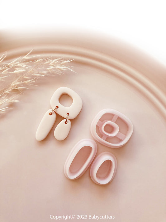 Abstract Shape 3 Cutter Set Polymer Clay Cutter -  Polymer Clay Tools