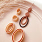 Oval Ring with Hole Cutter set of 4  - Polymer Clay Jewellery Cutter