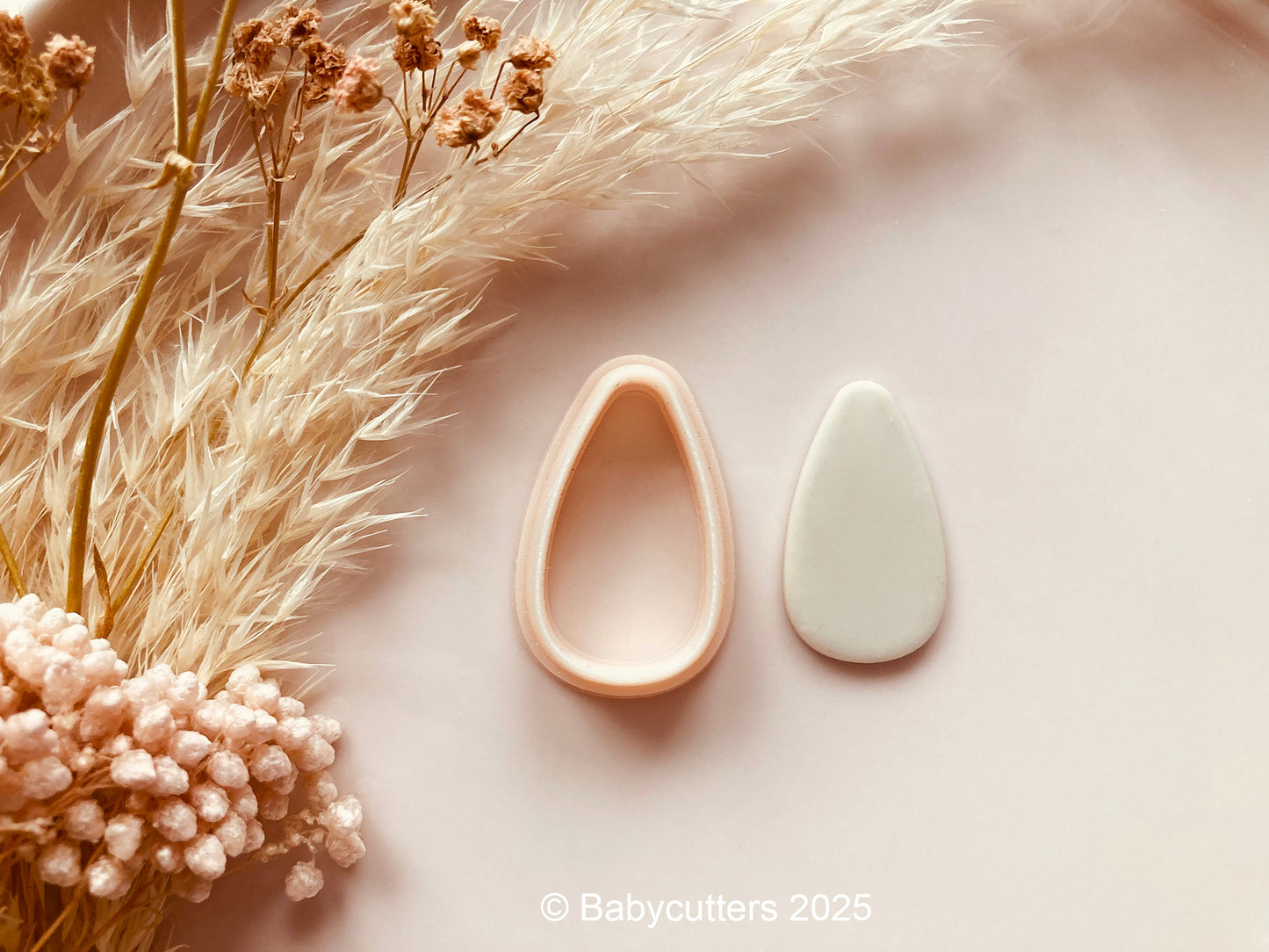 Basic Abstract Teardrop Shape Polymer Clay Cutter - Polymer Clay Tools
