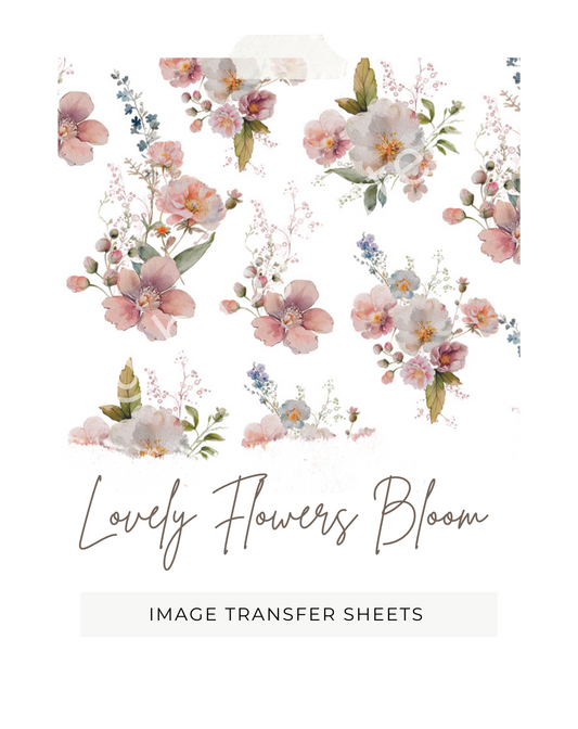 Lovely Flower Bloom - Image Transfer Paper