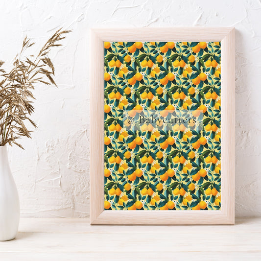 Lemon Pattern 1 - Image Transfer Paper