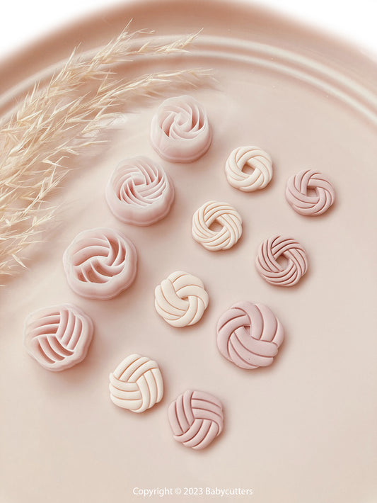 Elegant Stud Cutter Set of 4 - Polymer Clay Cutter Tools